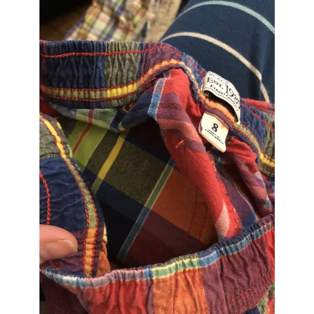 Children’s Place Red Plaid Shorts size 8